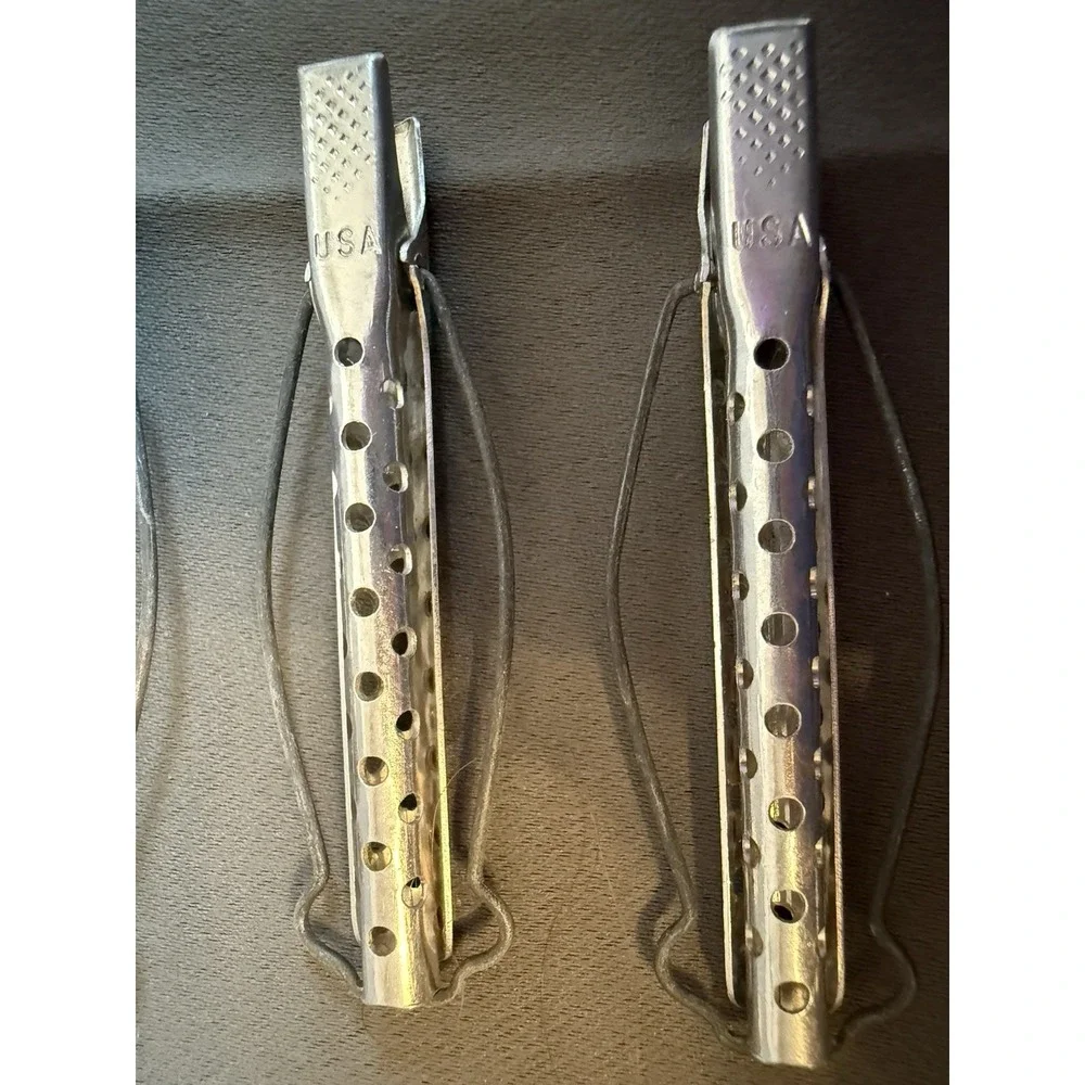 Vtg Aluminum Goody Hair Curler Rods Clips‎ Lot 20 pcs 3